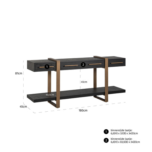 Cameron 3 Draw Sideboard